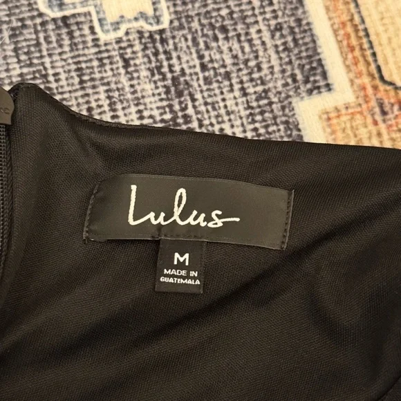 Lulus Women’s Believe in Love Black Backless Skater Dress Size Medium - Picture 11 of 14